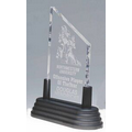 Clear Pop-In Peak Acrylic Award w/ Slanted Top - 3"x6"